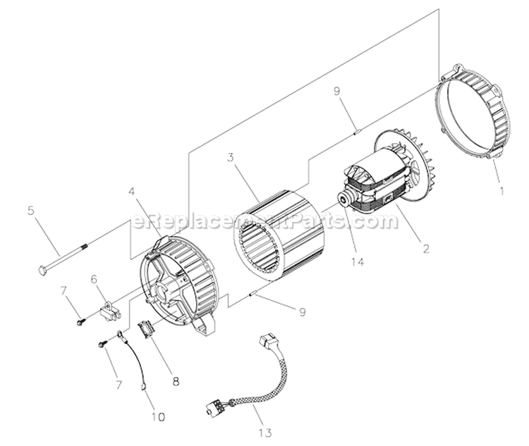 Page A Diagram and Parts List for 030369-0  Briggs and Stratton Generator